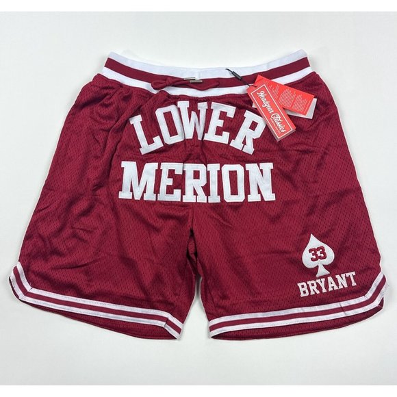 Headgear Classics Other - Kobe Bryant Lower Merion Front Logo Headgear Mens Small Red Basketball Shorts